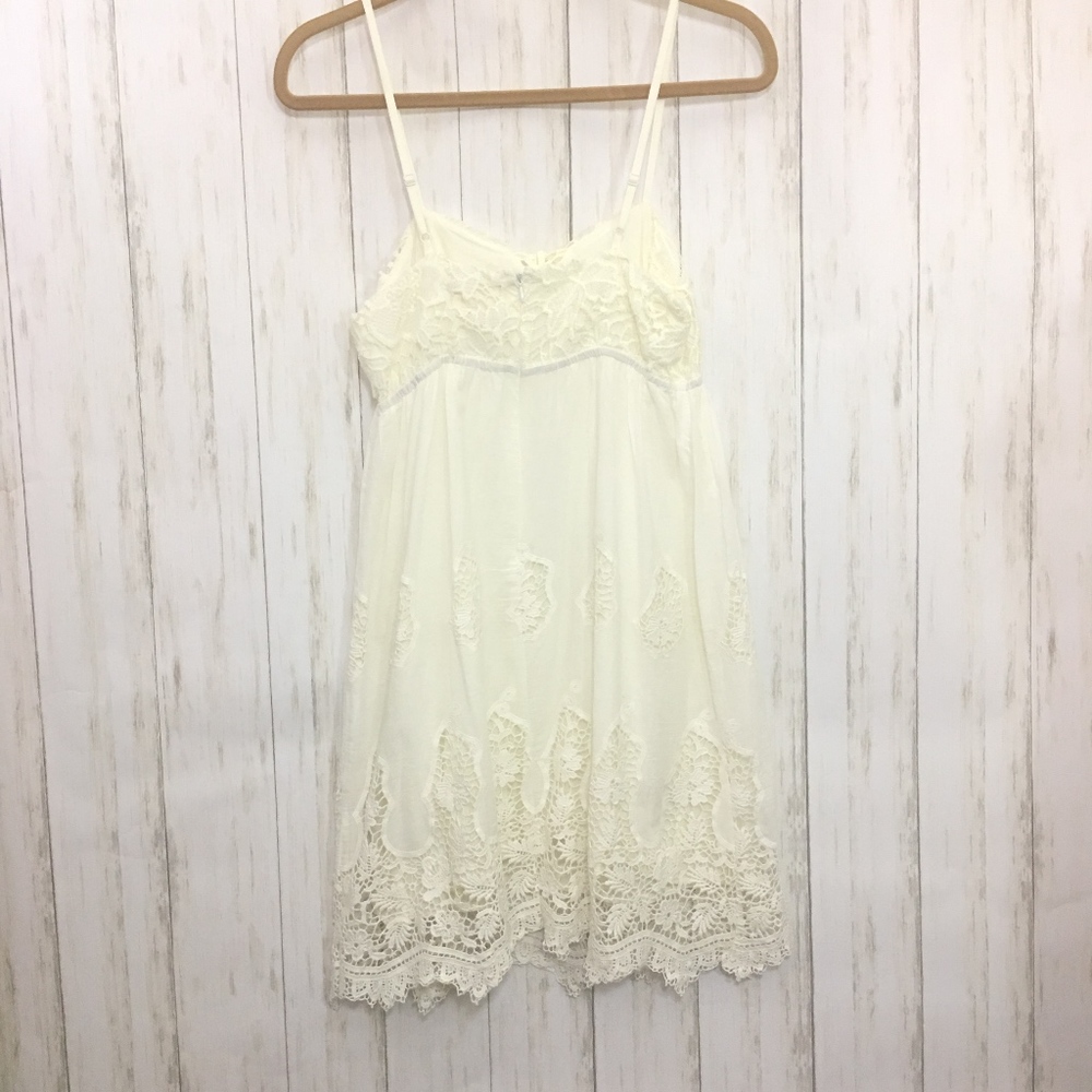 Anthropologie Pins & Needles Ivory Crochet Dress - Picture 8 of 8